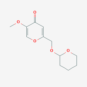 5-Methoxy-2-(((tetrahydro-2H-pyran-2-yl)oxy)methyl)-4h-pyran-4-one