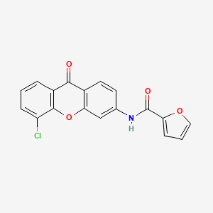 molecular formula C18H10ClNO4 B2541222 N-(5-chloro-9-oxo-9H-xanthen-3-yl)furan-2-carboxamide CAS No. 886152-77-8