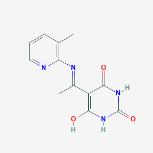 5-(1-((3-methylpyridin-2-yl)amino)ethylidene)pyrimidine-2,4,6(1H,3H,5H)-trione
