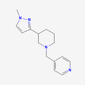 4-((3-(1-methyl-1H-pyrazol-3-yl)piperidin-1-yl)methyl)pyridine