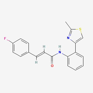 (E)-3-(4-fluorophenyl)-N-(2-(2-methylthiazol-4-yl)phenyl)acrylamide