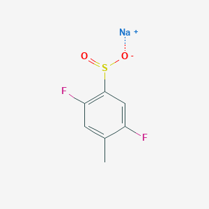 molecular formula C7H5F2NaO2S B2541248 Sodium 2,5-difluoro-4-methylbenzene-1-sulfinate CAS No. 1499532-43-2