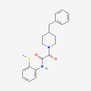 molecular formula C21H24N2O2S B2541250 2-(4-苄基哌啶-1-基)-N-(2-(甲硫基)苯基)-2-氧代乙酰胺 CAS No. 941894-51-5