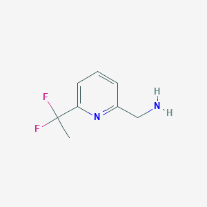 [6-(1,1-Difluoroethyl)pyridin-2-yl]methanamine