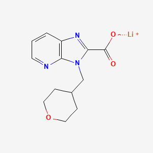 Lithium 3-[(tetrahydro-2H-pyran-4-yl)methyl]-3H-imidazo[4,5-b]pyridine-2-carboxylate