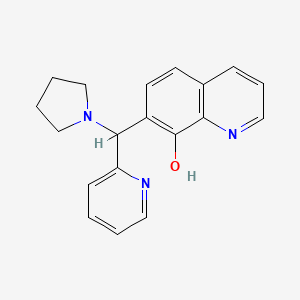 7-(Pyridin-2-yl(pyrrolidin-1-yl)methyl)quinolin-8-ol