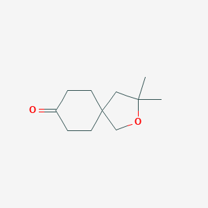 molecular formula C11H18O2 B2541282 3,3-二甲基-2-氧代螺[4.5]癸烷-8-酮 CAS No. 1889268-73-8
