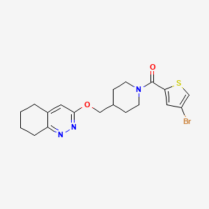 (4-Bromothiophen-2-yl)-[4-(5,6,7,8-tetrahydrocinnolin-3-yloxymethyl)piperidin-1-yl]methanone
