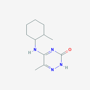 molecular formula C11H18N4O B254131 6-methyl-5-[(2-methylcyclohexyl)amino]-1,2,4-triazin-3(2H)-one 