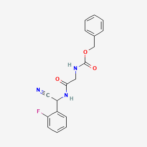 benzyl N-({[cyano(2-fluorophenyl)methyl]carbamoyl}methyl)carbamate