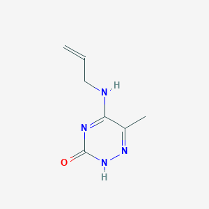 molecular formula C7H10N4O B254132 5-(allylamino)-6-methyl-1,2,4-triazin-3(2H)-one 
