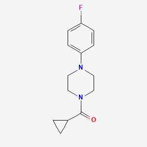 molecular formula C14H17FN2O B2541325 环丙基-[4-(4-氟苯基)哌嗪-1-基]甲酮 CAS No. 419560-24-0