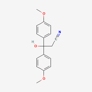 B2541337 3-Hydroxy-3,3-di(4-methoxyphenyl)propanenitrile CAS No. 101877-99-0