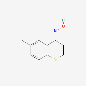 molecular formula C10H11NOS B2541390 6-甲基-2,3-二氢-4H-噻吩并[b]吡喃-4-酮肟 CAS No. 50596-15-1