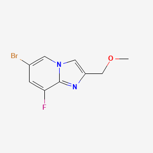 molecular formula C9H8BrFN2O B2541391 6-Bromo-8-fluoro-2-(methoxymethyl)imidazo[1,2-a]pyridine CAS No. 2344685-52-3