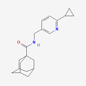 (3r,5r,7r)-N-((6-cyclopropylpyridin-3-yl)methyl)adamantane-1-carboxamide