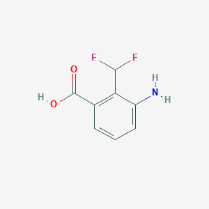 molecular formula C8H7F2NO2 B2541404 Acide 3-amino-2-(difluorométhyl)benzoïque CAS No. 2248329-69-1