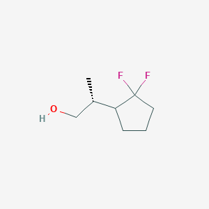 B2541429 (2R)-2-(2,2-Difluorocyclopentyl)propan-1-ol CAS No. 2248219-72-7