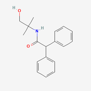 molecular formula C18H21NO2 B2541430 N-(1-hydroxy-2-methylpropan-2-yl)-2,2-diphenylacetamide CAS No. 108086-32-4