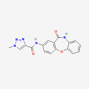 molecular formula C17H13N5O3 B2541438 1-甲基-N-(11-氧代-10,11-二氢二苯并[b,f][1,4]氧杂卓-2-基)-1H-1,2,3-三唑-4-甲酰胺 CAS No. 1448057-44-0