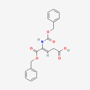 molecular formula C20H19NO6 B2541451 (Z)-5-(benzyloxy)-4-(((benzyloxy)carbonyl)amino)-5-oxopent-3-enoic acid CAS No. 104754-53-2