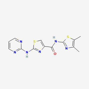 N-(4,5-dimethylthiazol-2-yl)-2-(pyrimidin-2-ylamino)thiazole-4-carboxamide