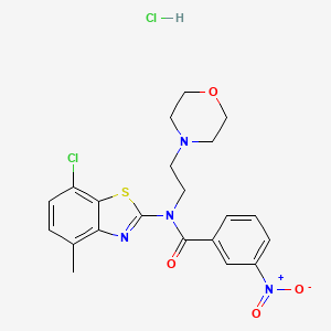 N-(7-chloro-4-methylbenzo[d]thiazol-2-yl)-N-(2-morpholinoethyl)-3-nitrobenzamide hydrochloride