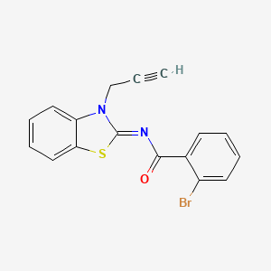 (Z)-2-bromo-N-(3-(prop-2-yn-1-yl)benzo[d]thiazol-2(3H)-ylidene)benzamide