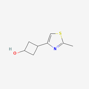 molecular formula C8H11NOS B2541463 3-(2-Methyl-1,3-thiazol-4-yl)cyclobutan-1-ol CAS No. 2357373-66-9