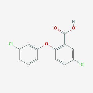 molecular formula C13H8Cl2O3 B2541465 5-氯-2-(3-氯苯氧基)苯甲酸 CAS No. 69199-64-0