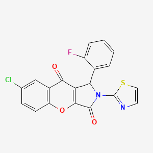 7-Chloro-1-(2-fluorophenyl)-2-(thiazol-2-yl)-1,2-dihydrochromeno[2,3-c]pyrrole-3,9-dione