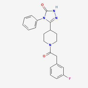 5-{1-[(3-fluorophenyl)acetyl]piperidin-4-yl}-4-phenyl-2,4-dihydro-3H-1,2,4-triazol-3-one