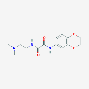 molecular formula C14H19N3O4 B2541482 N1-(2,3-二氢苯并[b][1,4]二氧杂环-6-基)-N2-(2-(二甲氨基)乙基)草酰胺 CAS No. 941940-66-5