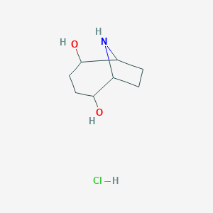 9-Azabicyclo[4.2.1]nonane-2,5-diol;hydrochloride