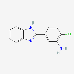 B2541510 5-(1H-benzimidazol-2-yl)-2-chloroaniline CAS No. 443125-04-0