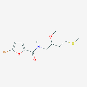 molecular formula C11H16BrNO3S B2541516 5-Bromo-N-(2-methoxy-4-methylsulfanylbutyl)furan-2-carboxamide CAS No. 2320515-03-3