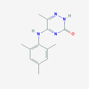 molecular formula C13H16N4O B254152 6-methyl-5-(2,4,6-trimethylanilino)-2H-1,2,4-triazin-3-one 