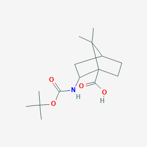 2-((tert-Butoxycarbonyl)amino)-7,7-dimethylbicyclo[2.2.1]heptane-1-carboxylic acid