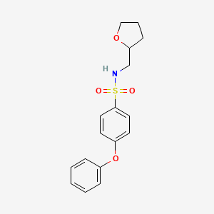 molecular formula C17H19NO4S B2541524 4-phenoxy-N-(tetrahydro-2-furanylmethyl)benzenesulfonamide CAS No. 667912-45-0
