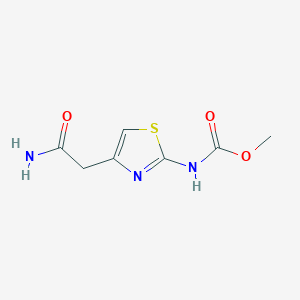 molecular formula C7H9N3O3S B2541533 甲基（4-(2-氨基-2-氧代乙基）噻唑-2-基）氨基甲酸酯 CAS No. 946284-27-1