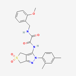 N1-(2-(2,4-dimethylphenyl)-5,5-dioxido-4,6-dihydro-2H-thieno[3,4-c]pyrazol-3-yl)-N2-(2-methoxybenzyl)oxalamide