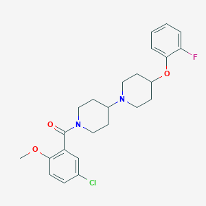 1'-(5-Chloro-2-methoxybenzoyl)-4-(2-fluorophenoxy)-1,4'-bipiperidine
