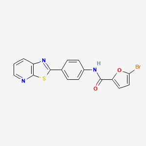 5-bromo-N-(4-(thiazolo[5,4-b]pyridin-2-yl)phenyl)furan-2-carboxamide