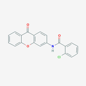 2-chloro-N-(9-oxo-9H-xanthen-3-yl)benzamide