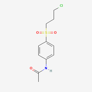 molecular formula C11H14ClNO3S B2541565 N-[4-(3-chloropropanesulfonyl)phenyl]acetamide CAS No. 78234-18-1