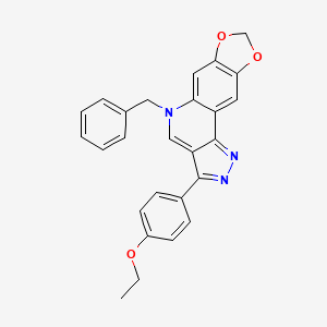 5-benzyl-3-(4-ethoxyphenyl)-5H-[1,3]dioxolo[4,5-g]pyrazolo[4,3-c]quinoline