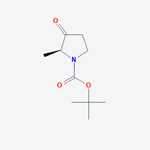 molecular formula C10H17NO3 B2541608 tert-butyl (2S)-2-methyl-3-oxopyrrolidine-1-carboxylate CAS No. 1030899-85-4