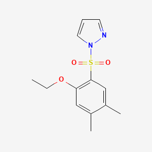 1-(2-Ethoxy-4,5-dimethylphenyl)sulfonylpyrazole