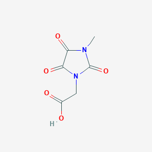 molecular formula C6H6N2O5 B2541629 2-(3-甲基-2,4,5-三氧代咪唑烷-1-基)乙酸 CAS No. 128043-82-3