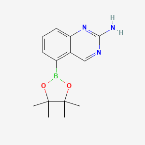 5-(4,4,5,5-Tetramethyl-1,3,2-dioxaborolan-2-yl)quinazolin-2-amine